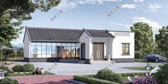 新款一層別墅設(shè)計(jì)，在老家蓋這樣的住宅，擱誰(shuí)不心動(dòng)