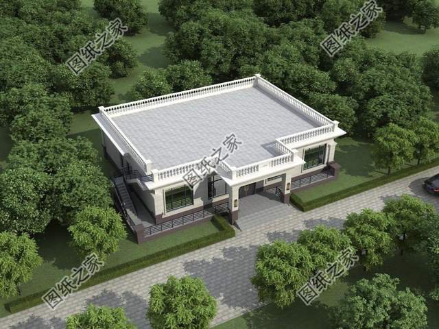 新款一層別墅設(shè)計(jì)，在老家蓋這樣的住宅，擱誰(shuí)不心動(dòng)