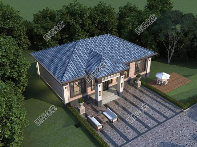 新款一層別墅設(shè)計(jì)，在老家蓋這樣的住宅，擱誰(shuí)不心動(dòng)