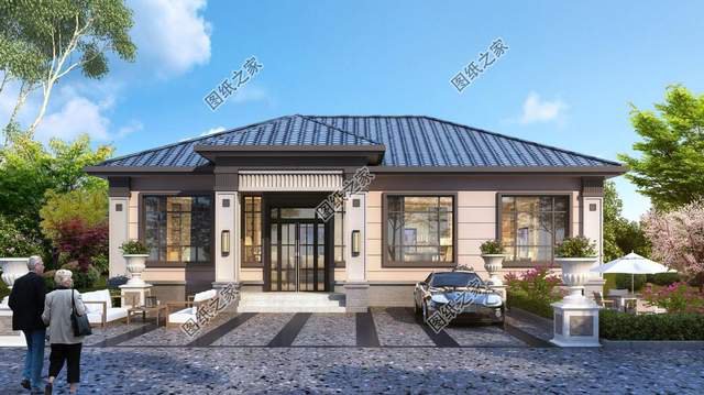 新款一層別墅設(shè)計(jì)，在老家蓋這樣的住宅，擱誰(shuí)不心動(dòng)