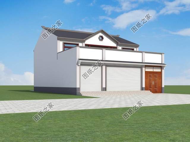 帶商鋪的農(nóng)村別墅設(shè)計(jì)，在家也能掙到錢，全家老小都喜歡