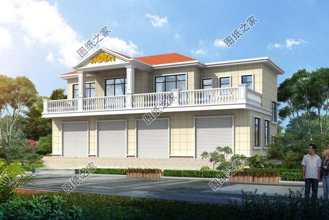 帶商鋪的農(nóng)村別墅設(shè)計(jì)，在家也能掙到錢，全家老小都喜歡