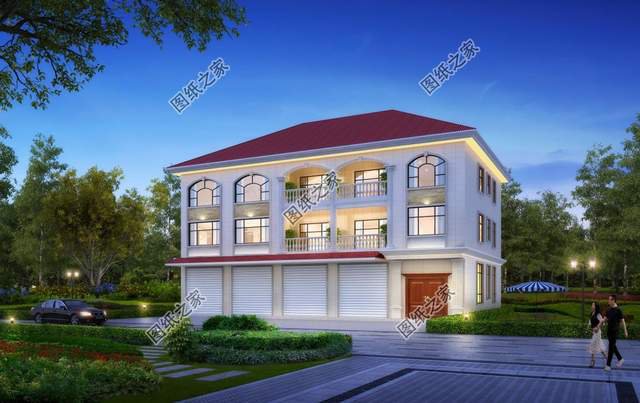 帶商鋪的農(nóng)村別墅設(shè)計(jì)，在家也能掙到錢，全家老小都喜歡