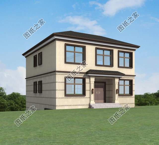 三層兩開間別墅設(shè)計(jì)，小面寬也能建好房，城里人看了都羨慕了