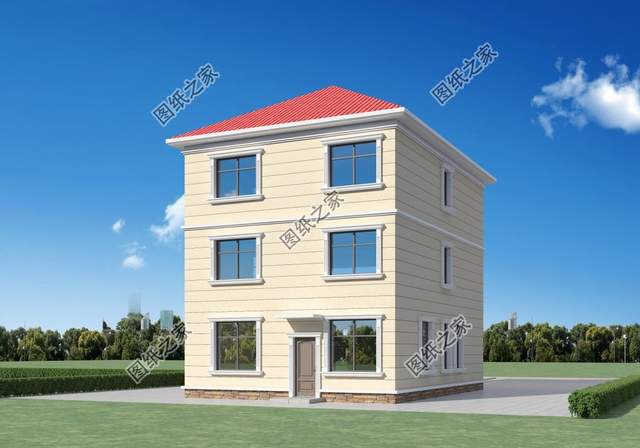 三層兩開間別墅設(shè)計(jì)，小面寬也能建好房，城里人看了都羨慕了