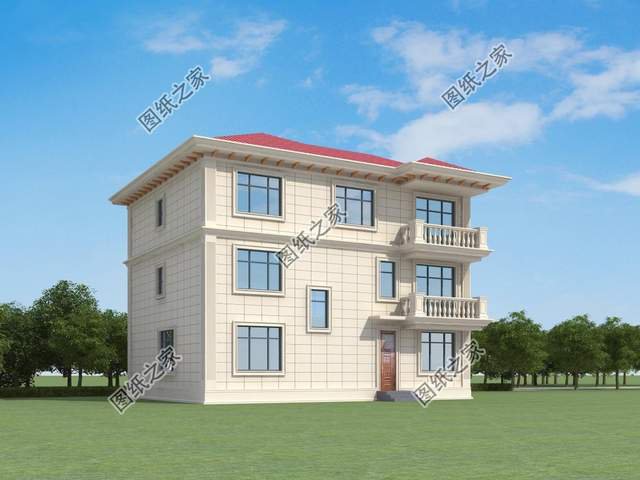 農(nóng)村三層簡歐式別墅設計，造價不高人人都可以建，喜歡收藏不錯過