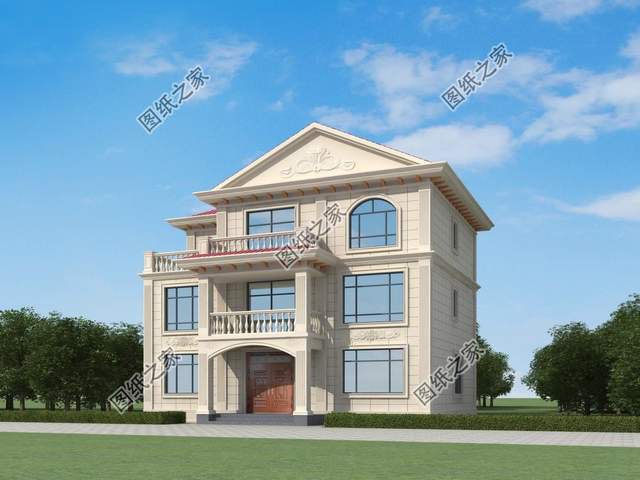 農(nóng)村三層簡歐式別墅設計，造價不高人人都可以建，喜歡收藏不錯過