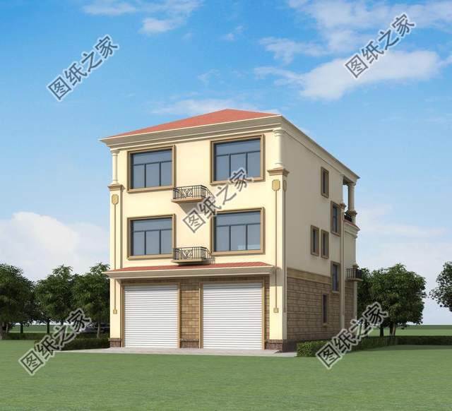 農(nóng)村三層簡歐式別墅設計，造價不高人人都可以建，喜歡收藏不錯過