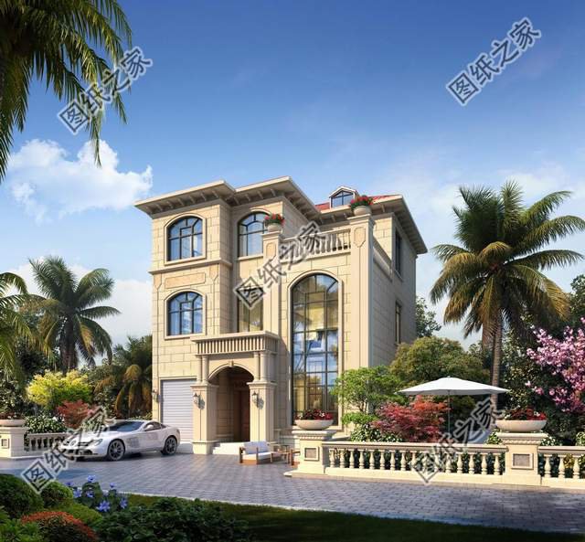 農(nóng)村三層簡歐式別墅設計，造價不高人人都可以建，喜歡收藏不錯過