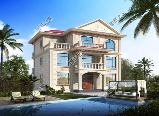 農(nóng)村三層簡歐式別墅設計，造價不高人人都可以建，喜歡收藏不錯過