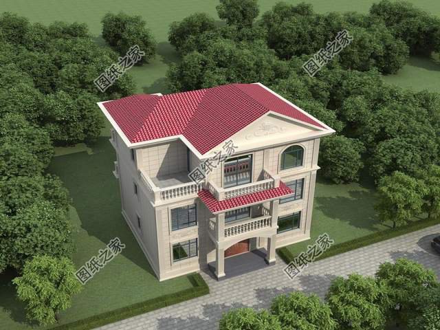 農(nóng)村三層簡歐式別墅設計，造價不高人人都可以建，喜歡收藏不錯過