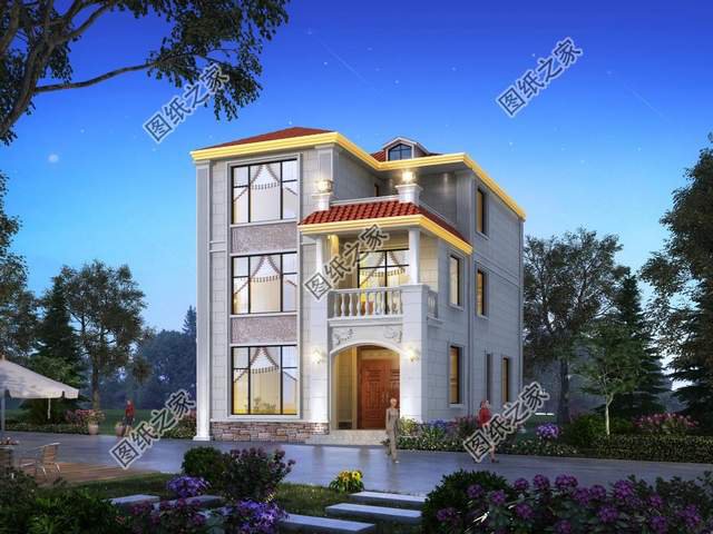 農(nóng)村三層簡歐式別墅設計，造價不高人人都可以建，喜歡收藏不錯過