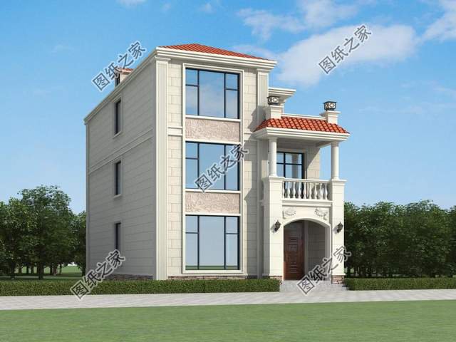 農(nóng)村三層簡歐式別墅設計，造價不高人人都可以建，喜歡收藏不錯過