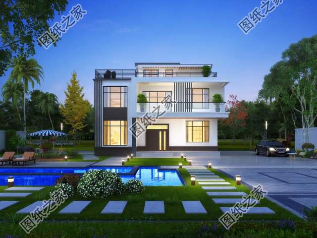 現(xiàn)代風(fēng)格鄉(xiāng)村別墅，勇于打破常規(guī)的設(shè)計(jì)理念，彰顯年輕人的個(gè)性化