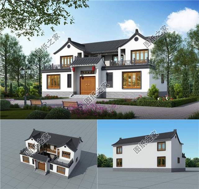 中式合院小別墅設(shè)計(jì)推薦，傳統(tǒng)住宅設(shè)計(jì)，回歸樸實(shí)的農(nóng)村生活