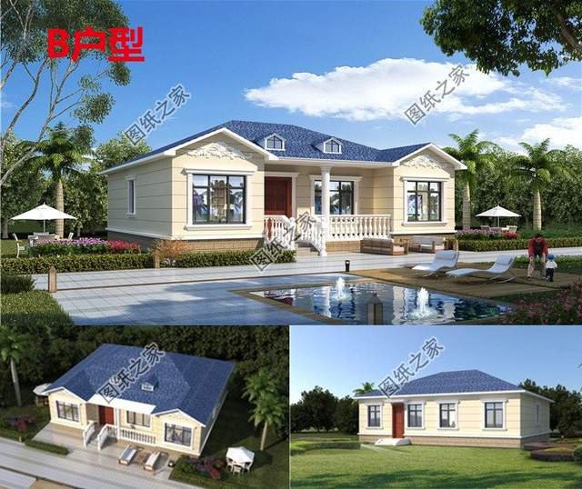 農(nóng)村一層別墅設(shè)計(jì)，外觀不僅美觀好看，室內(nèi)布局更加貼近生活