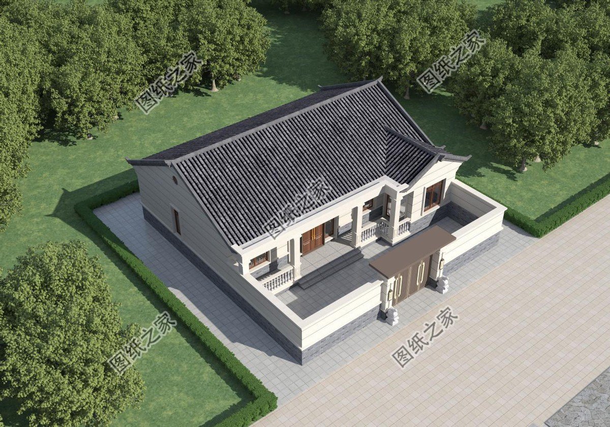 新中式農(nóng)村小別墅設(shè)計，更顯沉穩(wěn)大氣，以彰顯東方之美