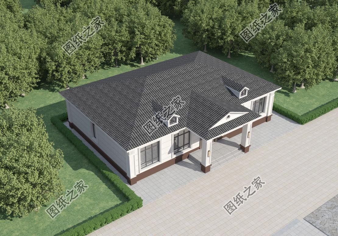 農村大開間一層自建房設計，造價經(jīng)濟實惠，晚年養(yǎng)老必備選擇