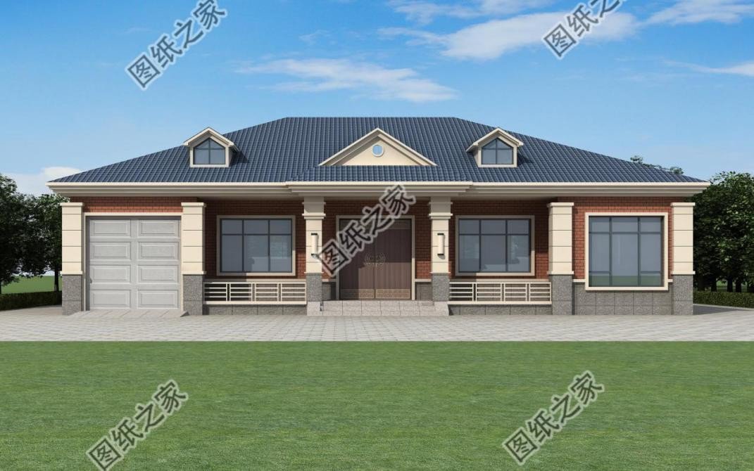 農村大開間一層自建房設計，造價經(jīng)濟實惠，晚年養(yǎng)老必備選擇