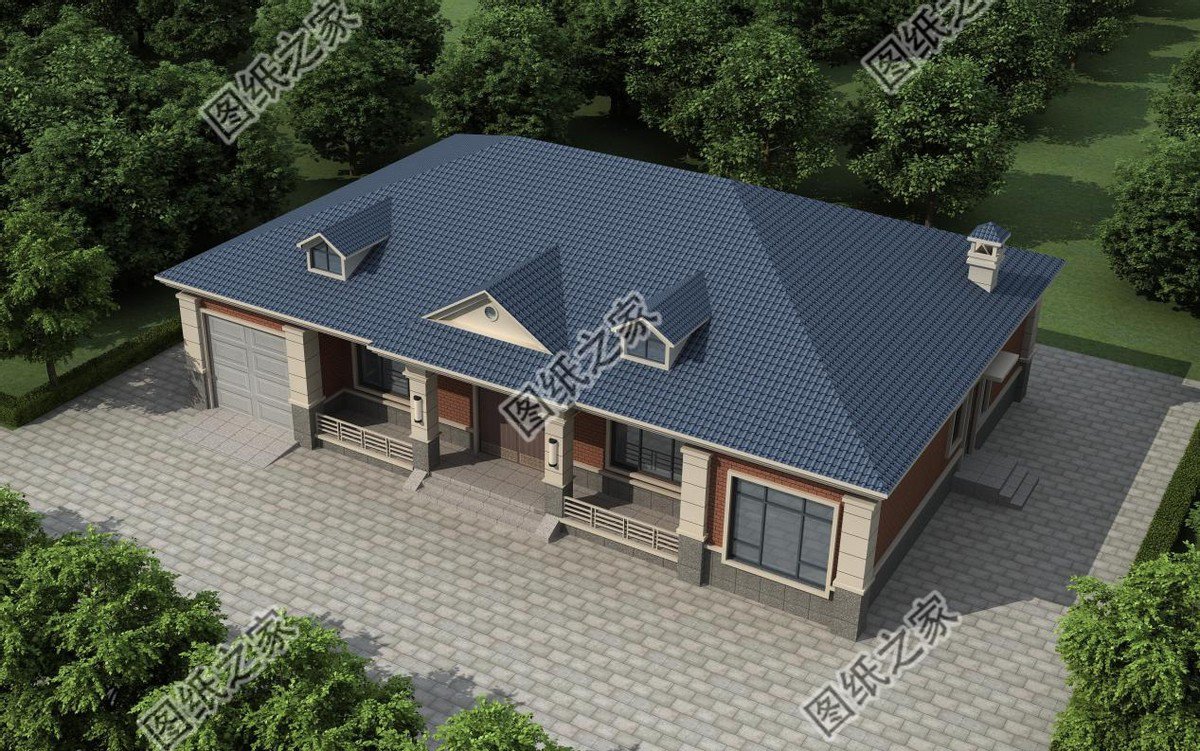 農村大開間一層自建房設計，造價經(jīng)濟實惠，晚年養(yǎng)老必備選擇