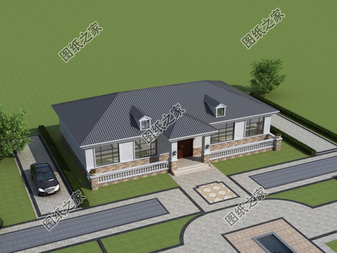 農村大開間一層自建房設計，造價經(jīng)濟實惠，晚年養(yǎng)老必備選擇