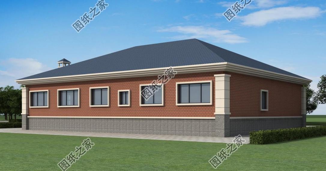 農村大開間一層自建房設計，造價經(jīng)濟實惠，晚年養(yǎng)老必備選擇