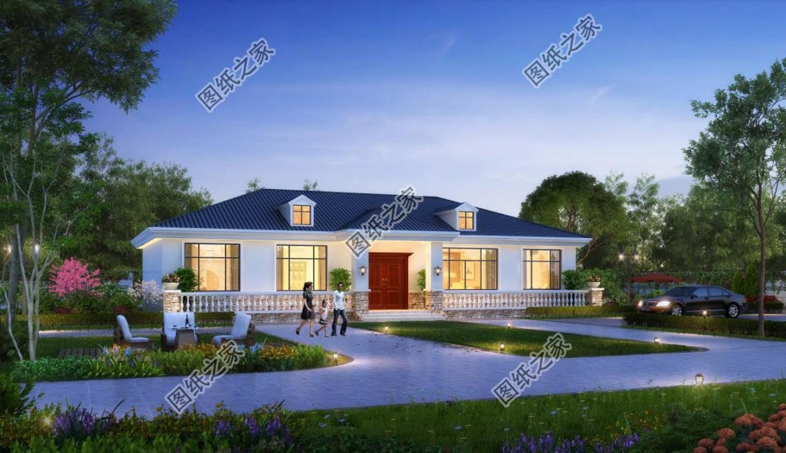 農村大開間一層自建房設計，造價經(jīng)濟實惠，晚年養(yǎng)老必備選擇