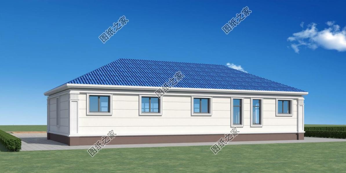 農村大開間一層自建房設計，造價經(jīng)濟實惠，晚年養(yǎng)老必備選擇