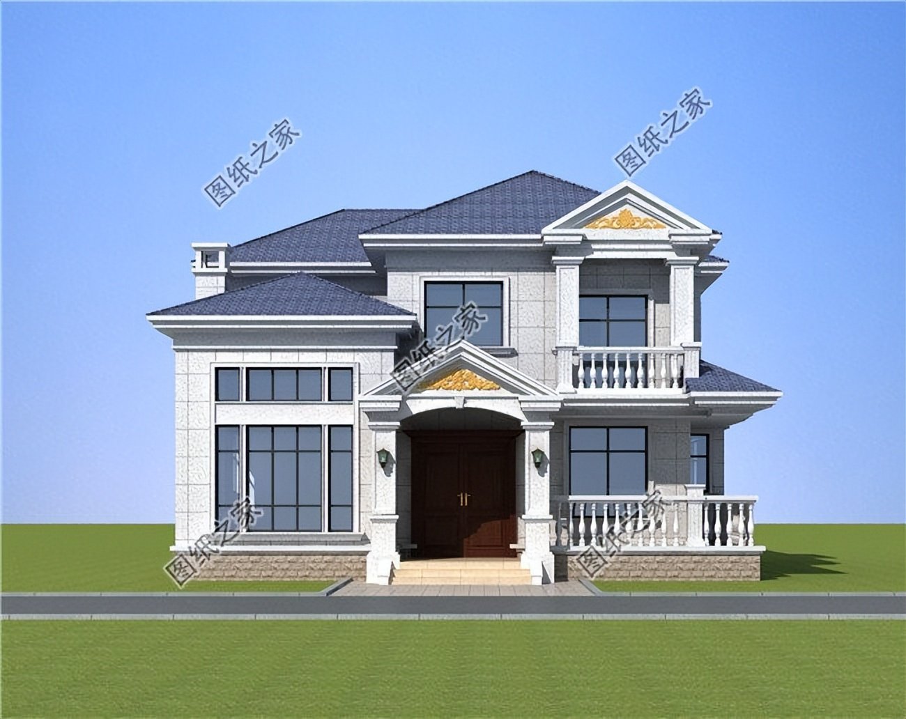 歐式農(nóng)村別墅設(shè)計，精美好看的外觀造型，收獲一眾好評