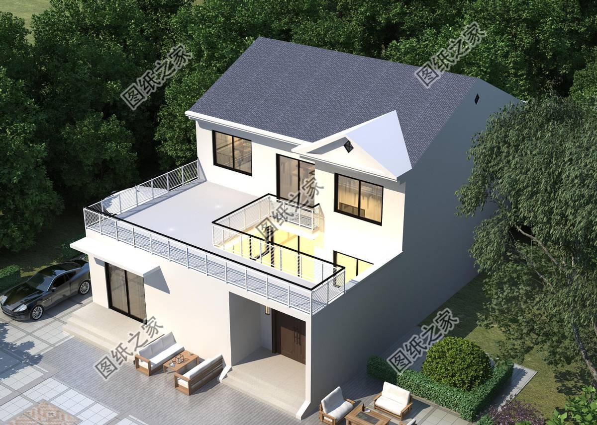 現(xiàn)代風(fēng)鄉(xiāng)村自建房設(shè)計(jì)，全是年輕人喜歡的潮流元素，美觀大氣