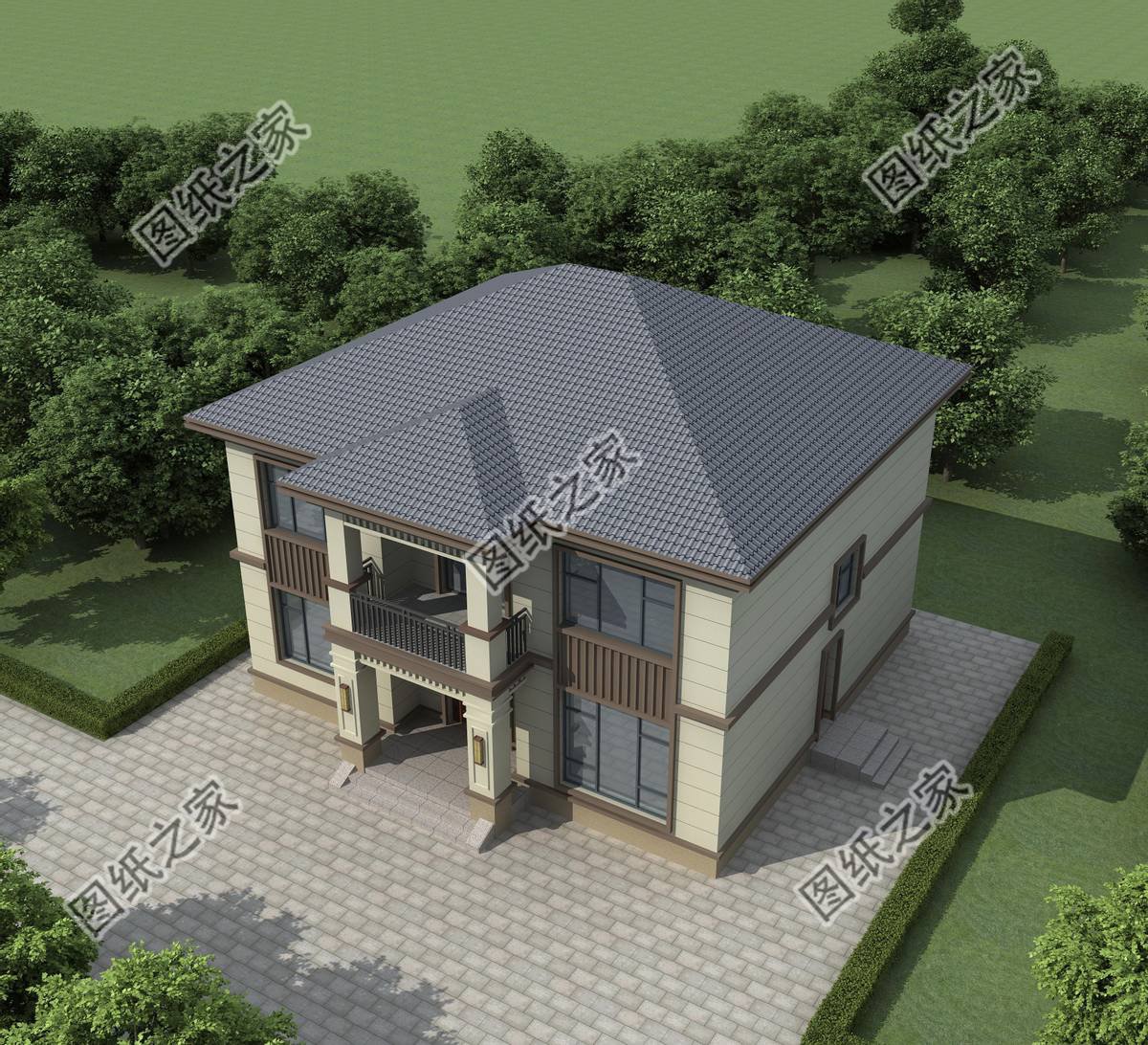 坡屋頂鄉(xiāng)村自建房設(shè)計，巧奪天工的手法，賦予了房屋靈魂一般