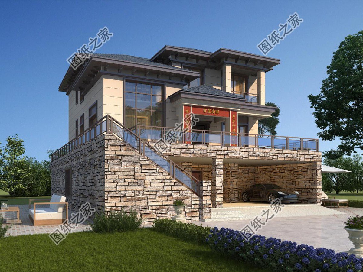 帶架空層的農(nóng)村別墅設(shè)計，防潮又防水超強的實用功能，你還不心動