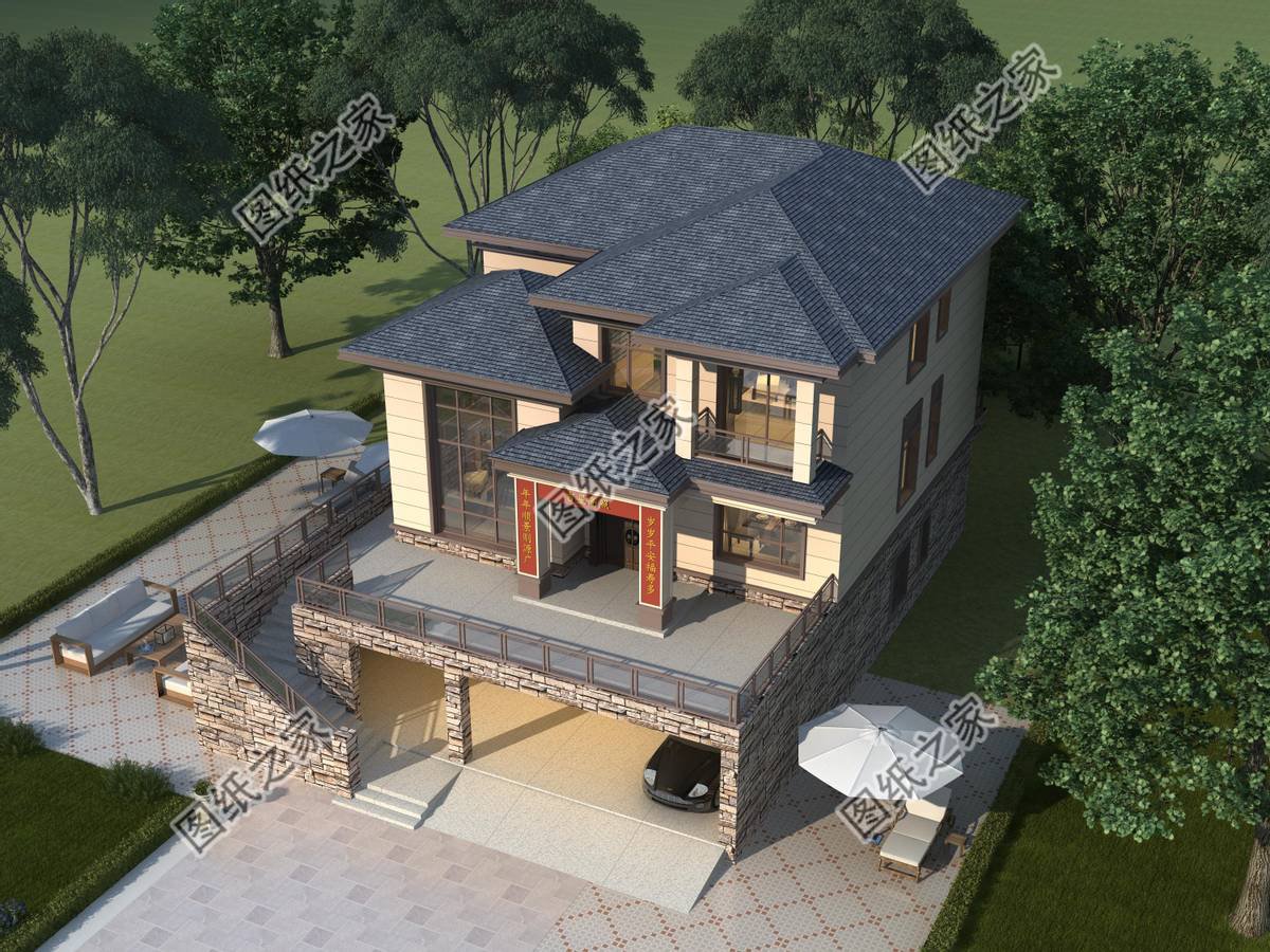 帶架空層的農(nóng)村別墅設(shè)計，防潮又防水超強的實用功能，你還不心動