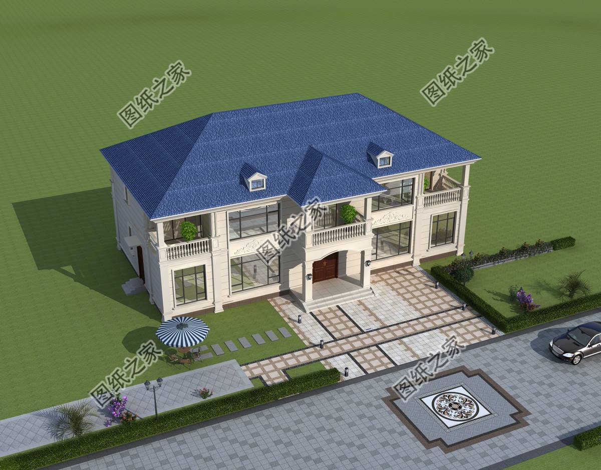 高端大氣的農(nóng)村別墅設(shè)計(jì)，富麗堂皇般的外觀，多少業(yè)主夢(mèng)中的家園