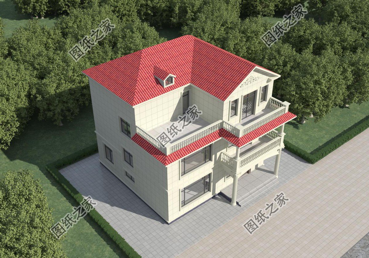 高端大氣的農(nóng)村別墅設(shè)計(jì)，富麗堂皇般的外觀，多少業(yè)主夢(mèng)中的家園