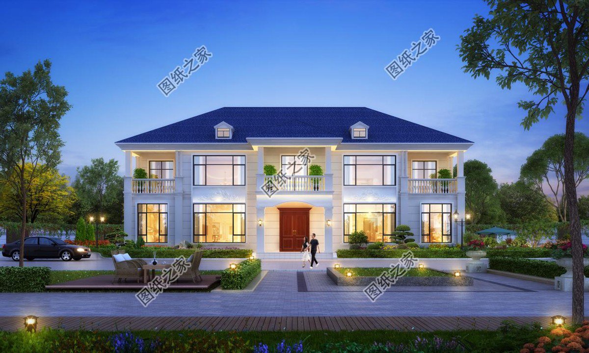 高端大氣的農(nóng)村別墅設(shè)計(jì)，富麗堂皇般的外觀，多少業(yè)主夢(mèng)中的家園