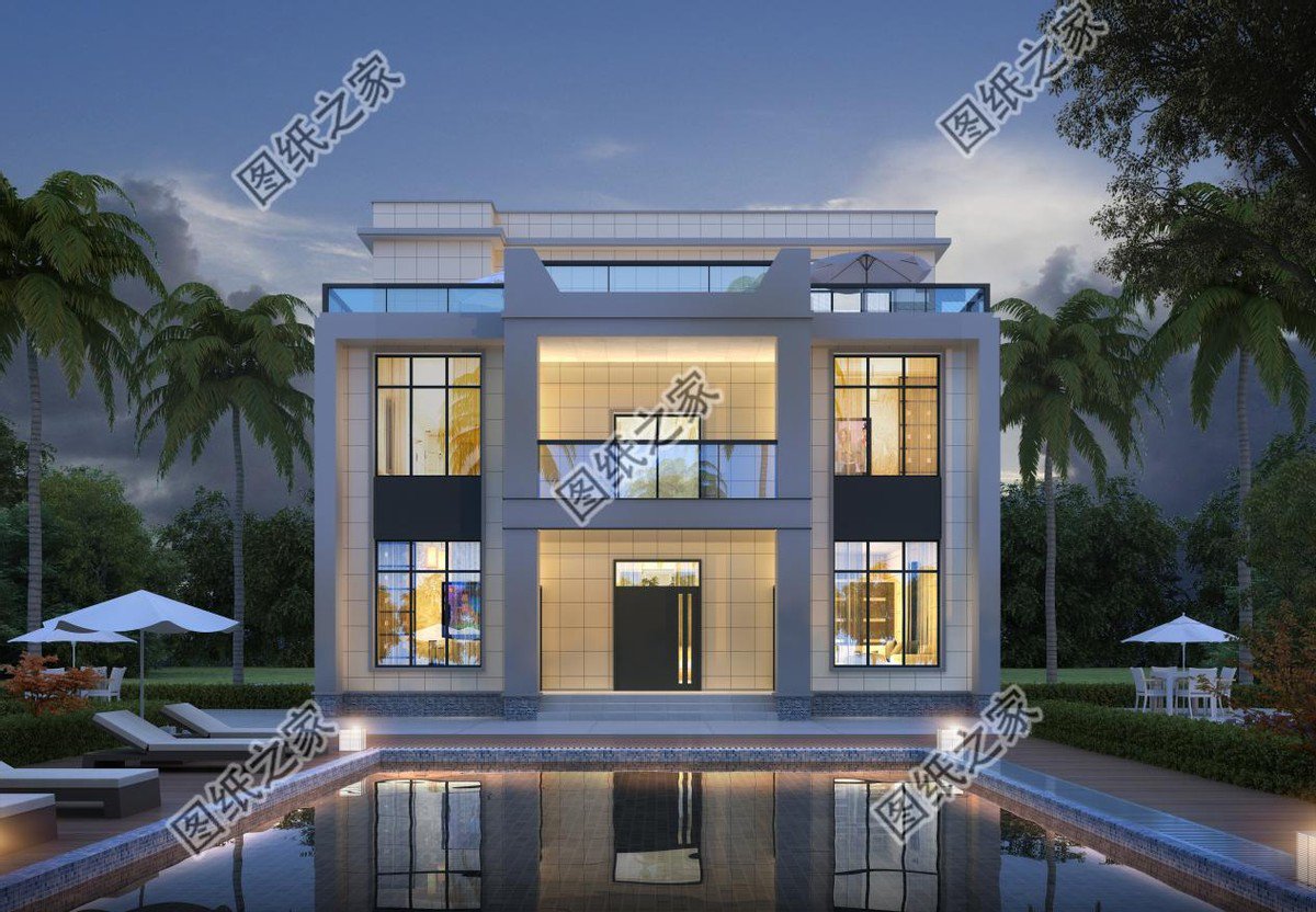 高端大氣的農(nóng)村別墅設(shè)計(jì)，富麗堂皇般的外觀，多少業(yè)主夢(mèng)中的家園