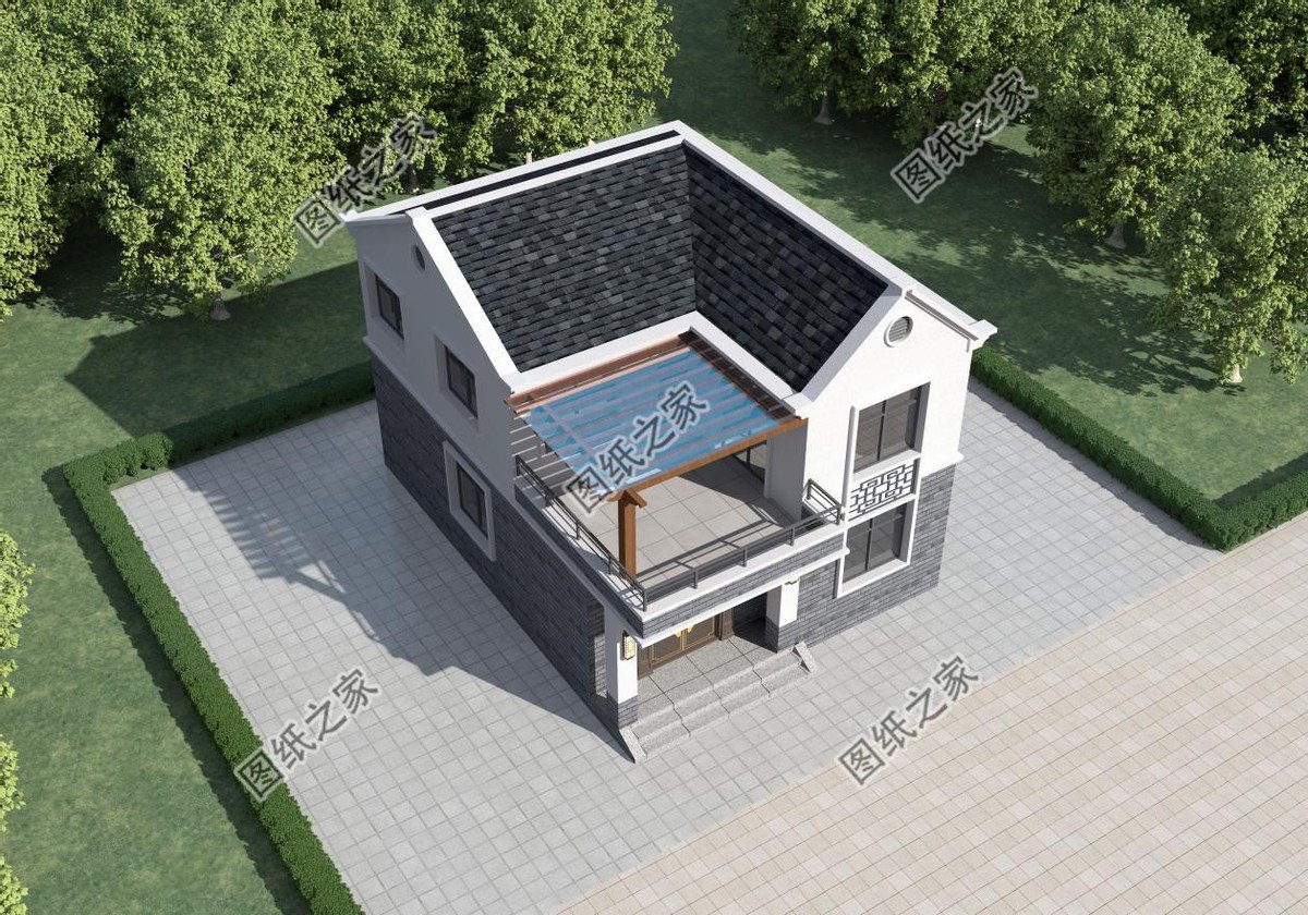 新中式農(nóng)村別墅設(shè)計，回老家建上一棟，盡顯大氣