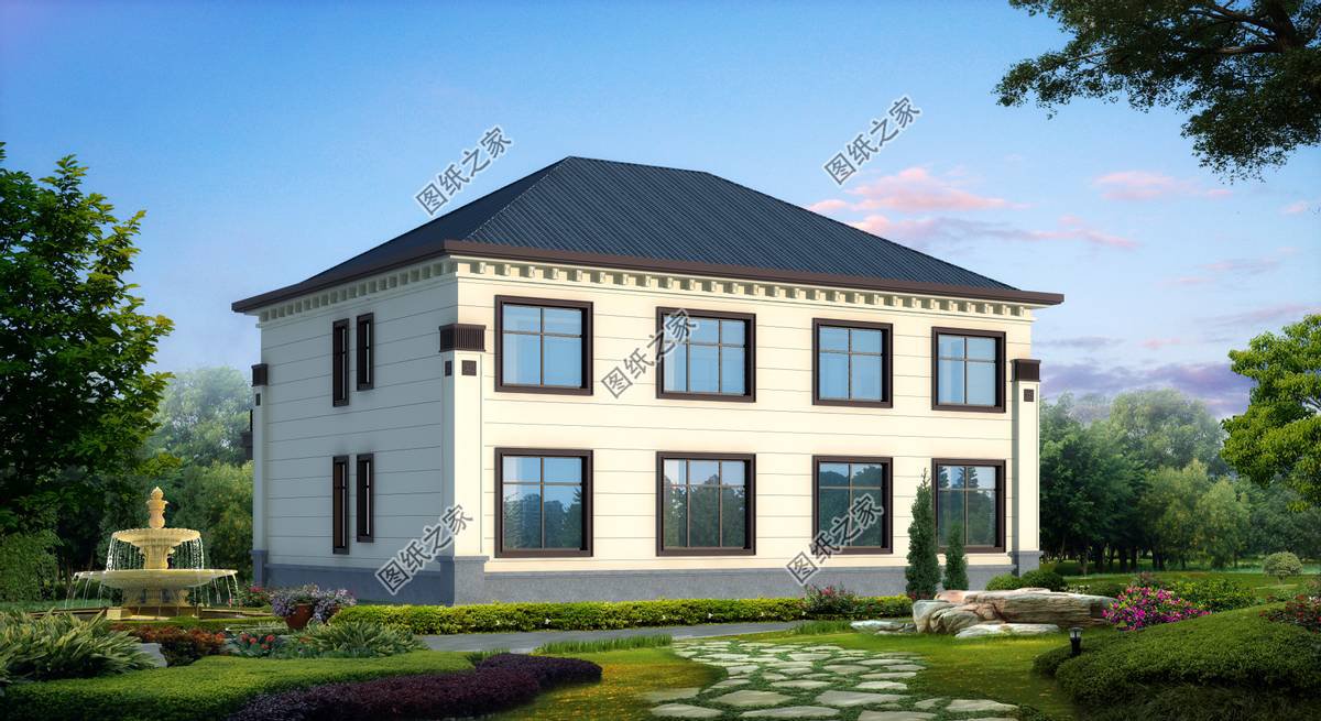 新中式農(nóng)村別墅設(shè)計，回老家建上一棟，盡顯大氣