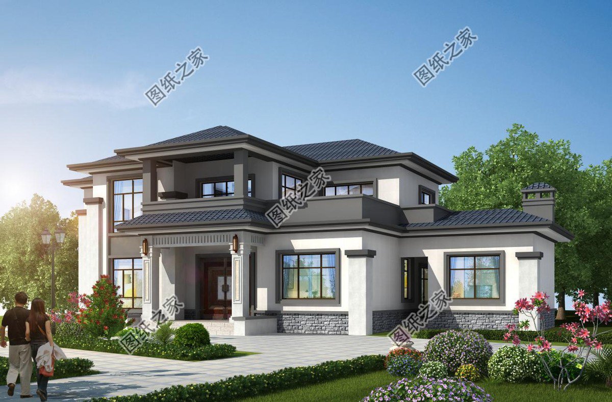 新中式農(nóng)村別墅設(shè)計，回老家建上一棟，盡顯大氣