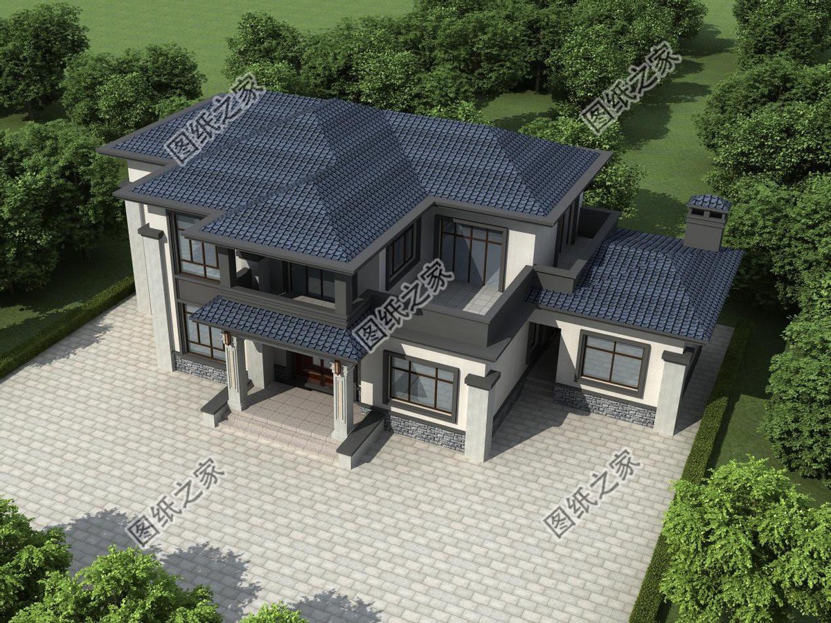 新中式農(nóng)村別墅設(shè)計，回老家建上一棟，盡顯大氣