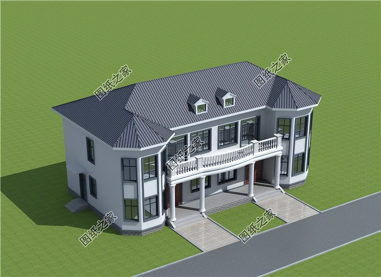 農(nóng)村兄弟雙拼別墅設計，加強親人之間的感情，既省錢又省心