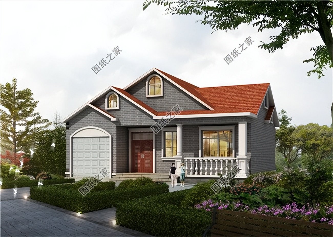 農(nóng)村一層別墅帶車庫設(shè)計(jì)，實(shí)用接地氣，現(xiàn)在農(nóng)村建房必不可少