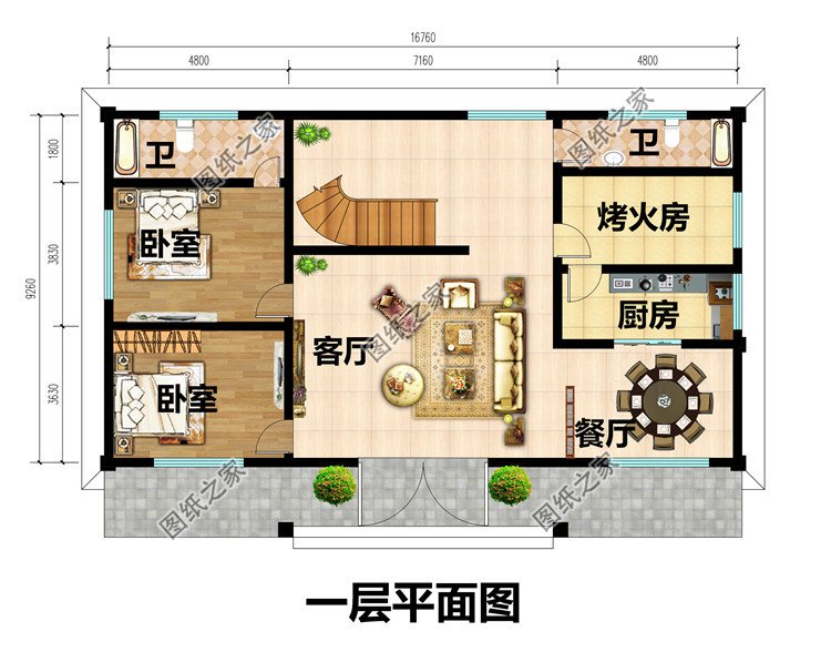 二層現(xiàn)代簡歐式別墅