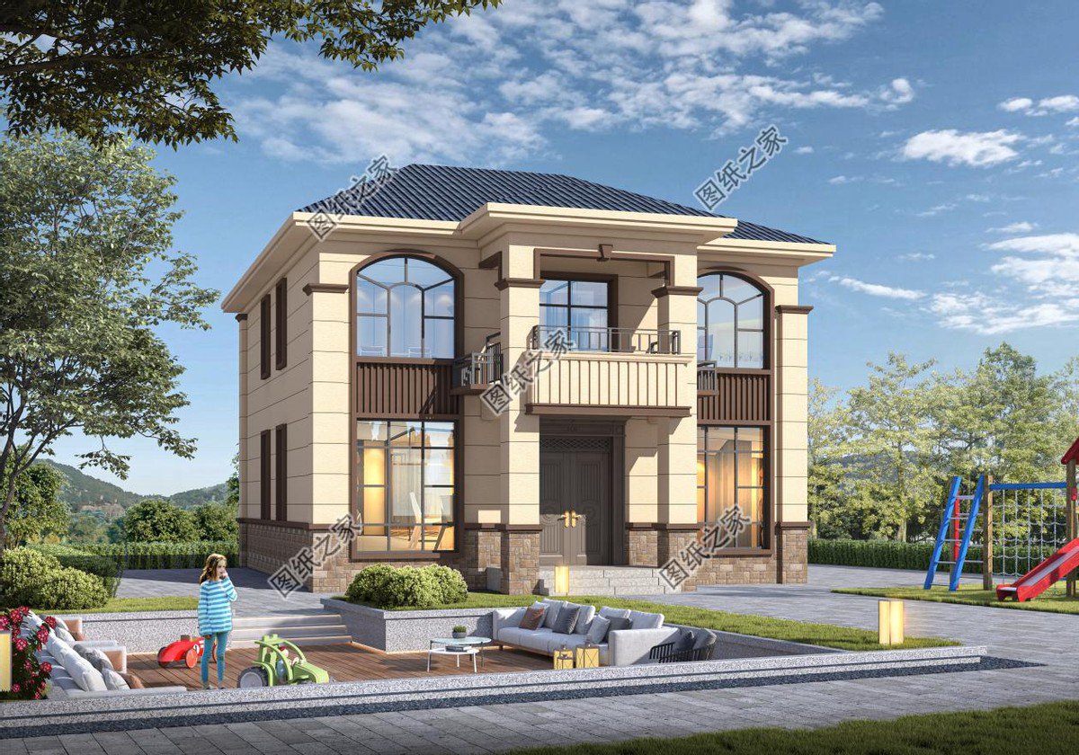 二層農(nóng)村別墅設(shè)計，簡單又美觀，內(nèi)部布局全國都適用