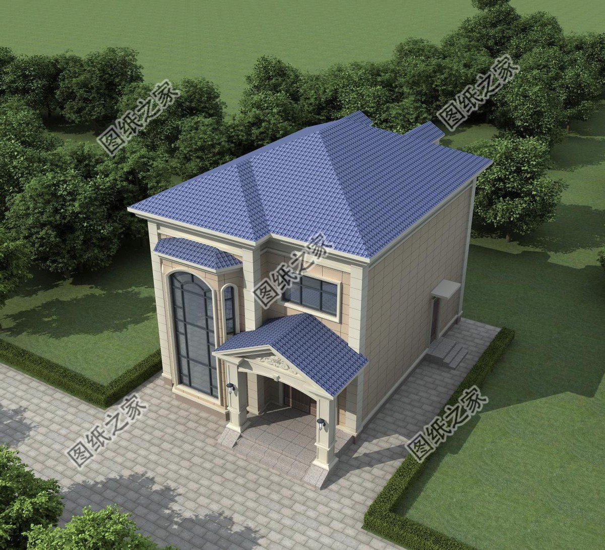 二層農(nóng)村別墅設(shè)計，簡單又美觀，內(nèi)部布局全國都適用