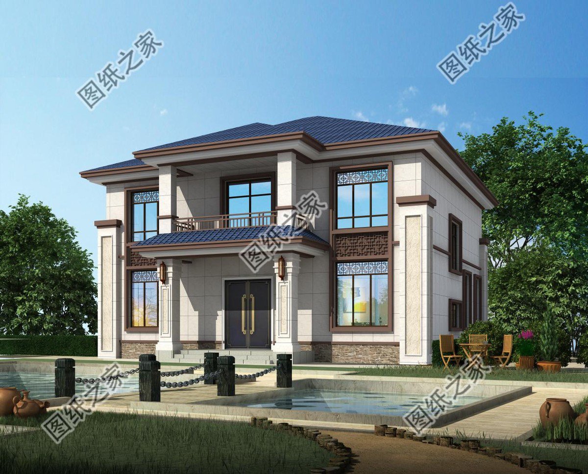 二層農(nóng)村別墅設(shè)計，簡單又美觀，內(nèi)部布局全國都適用