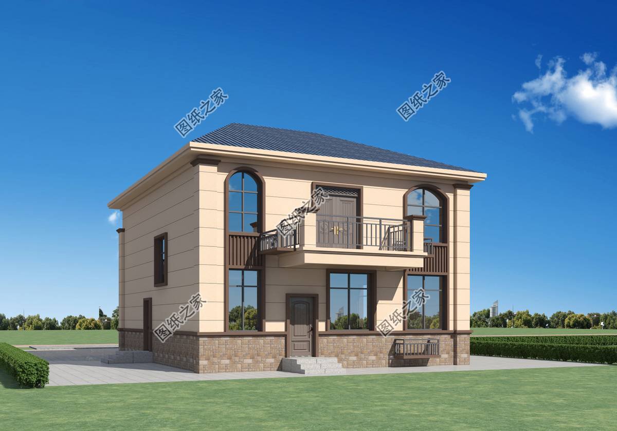 二層農(nóng)村別墅設(shè)計，簡單又美觀，內(nèi)部布局全國都適用