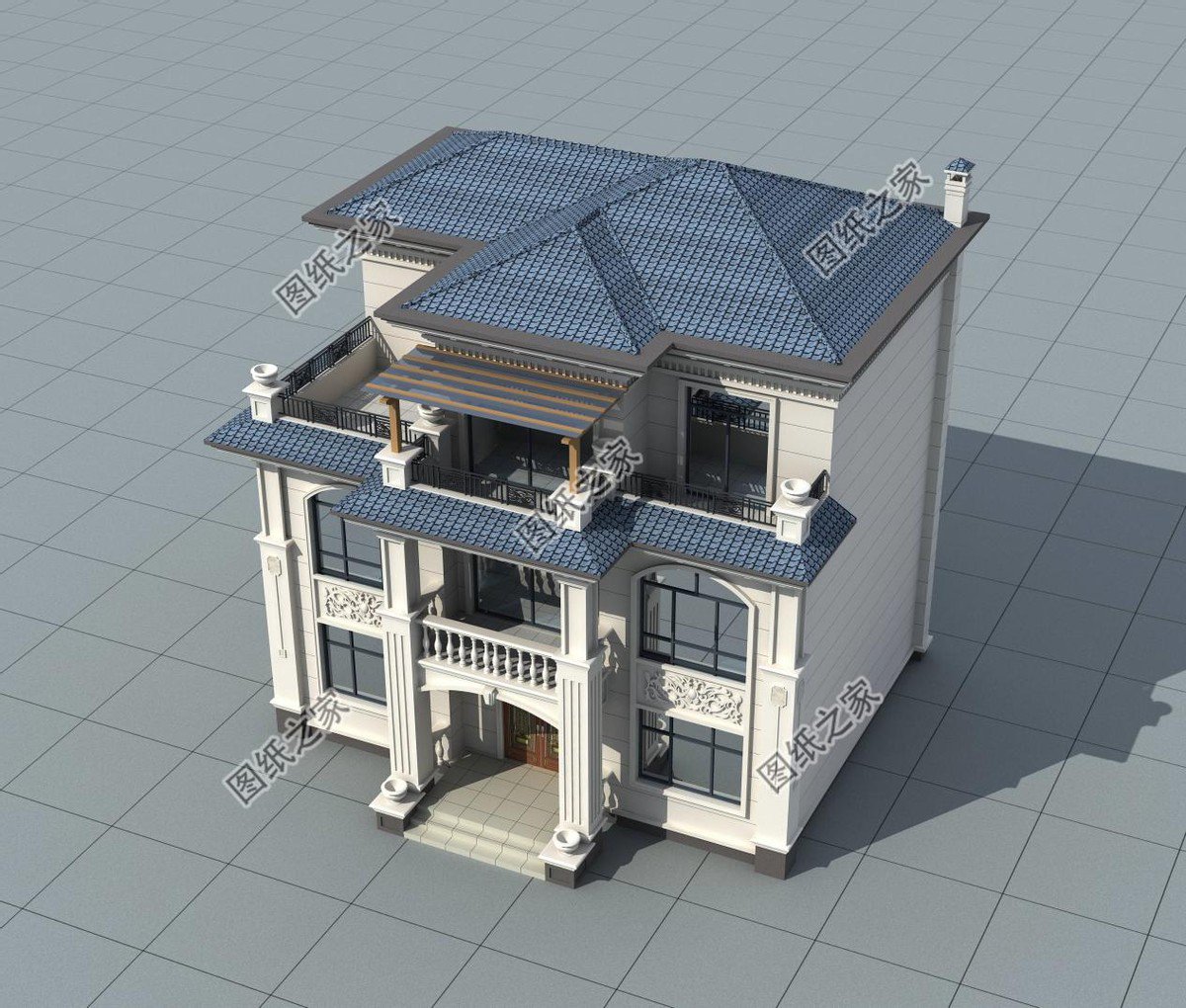 三層農(nóng)村自建房設計，高大貴氣的象征，十分有氣勢