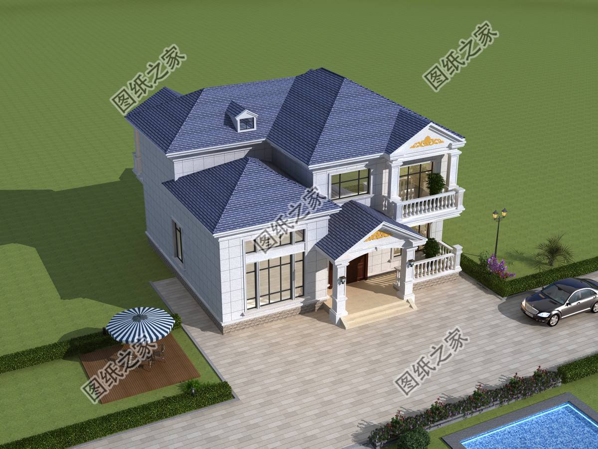 四套浪漫唯美歐式別墅，外觀美輪美奐猶如一幅魅力的畫卷令人向往